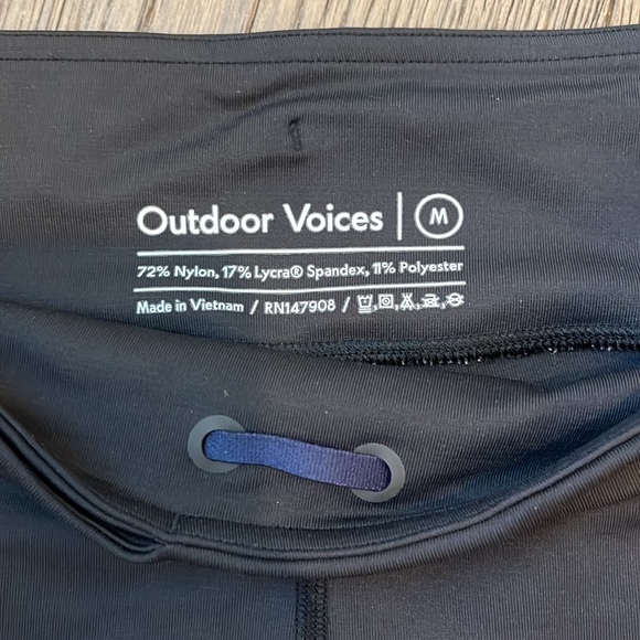 Outdoor Voices 3” black shorts, Medium - Picture 2 of 4